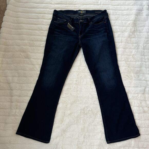 NWT Lucky Brand Charlie Baby Boot Jeans - Size 14/32 - Style 7W11576-DK-HAUT - Picture 1 of 3